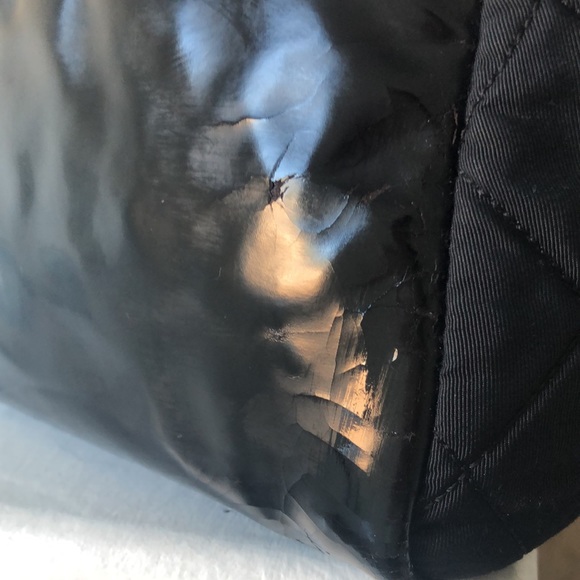 Rare Alert π¨ Vintage CHANEL Cambon Line Mini black nylon and patent leather - Picture 16 of 16